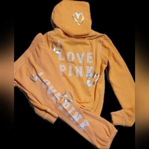 Victoria's Secret PINK 2009 Vintage Orange Creamsicle 2pc Set XS/S (NWOT/EUC)